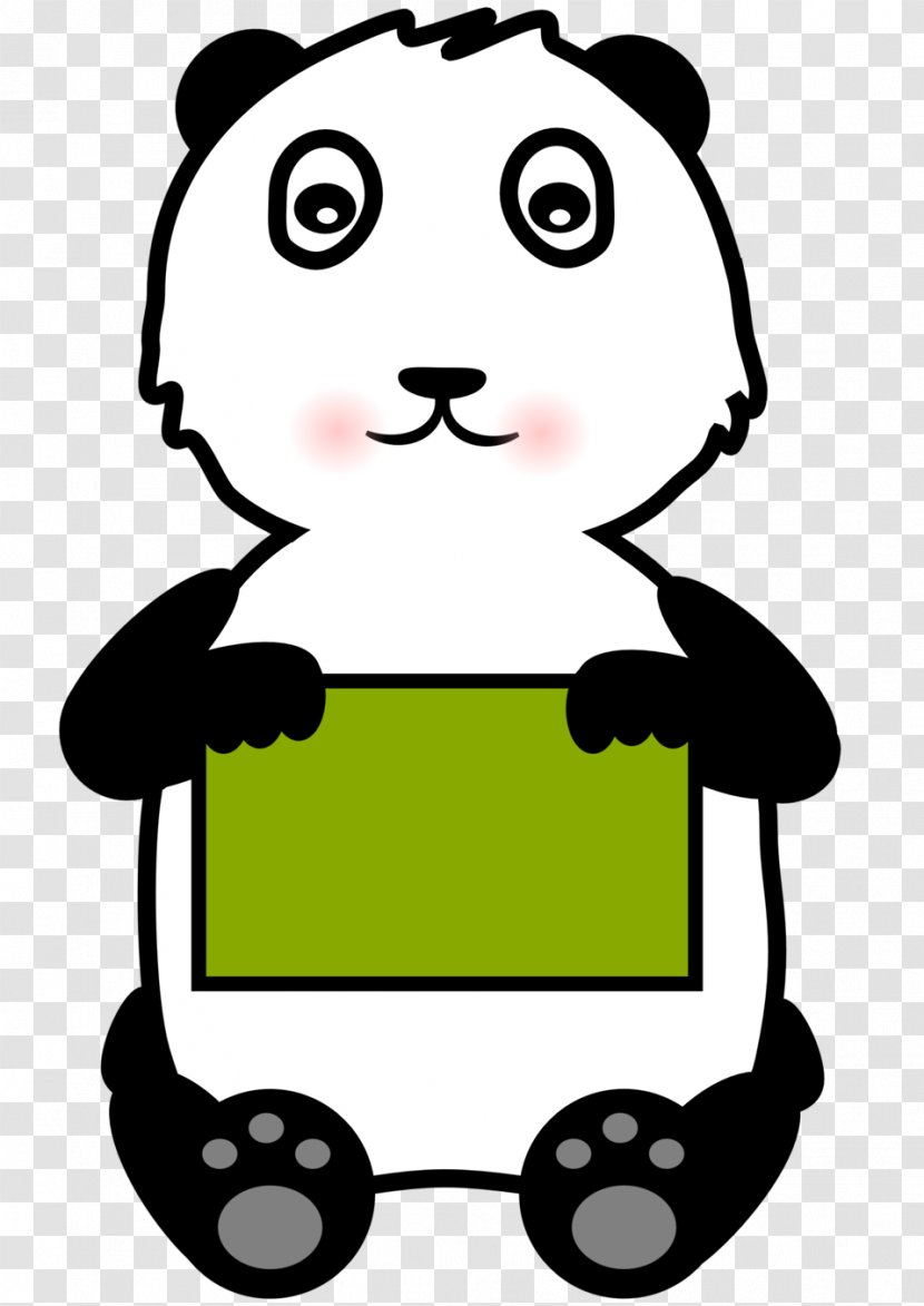 Giant Panda Red Clip Art - Facial Expression Transparent PNG