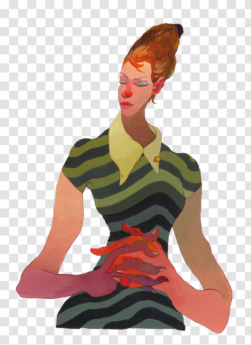 Cartoon Fashion Illustration Illustrator - Watercolor - Figure Painted Woman Transparent PNG
