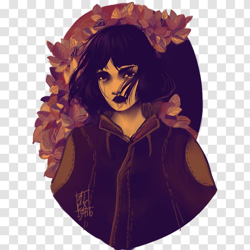 Black Hair Character Animated Cartoon - A New Autumn Transparent PNG