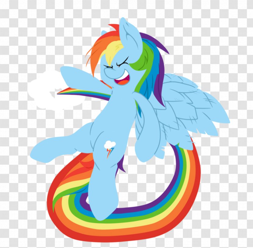 Rainbow Dash Pony Horse Flight - Art Transparent PNG