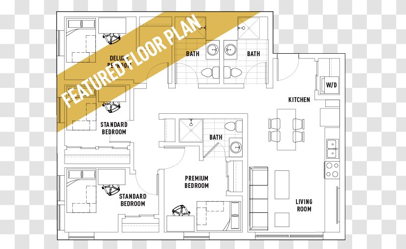 Floor Plan Land Lot - Diagram - Western-style Breakfast Transparent PNG