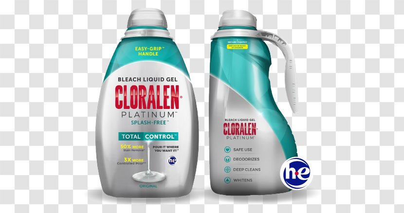 Cloralen Platinum Bleach Liquid Gel Stain - Plastic Bottle Transparent PNG