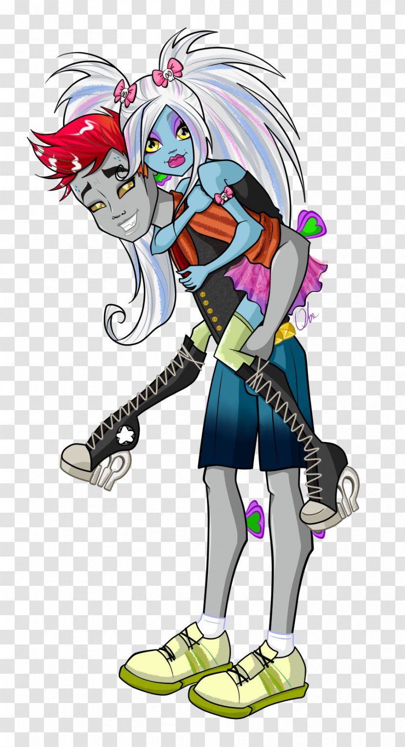 Monster High Brand Boo Students Isi Dawndancer Doll Frankie Stein - Watercolor Transparent PNG