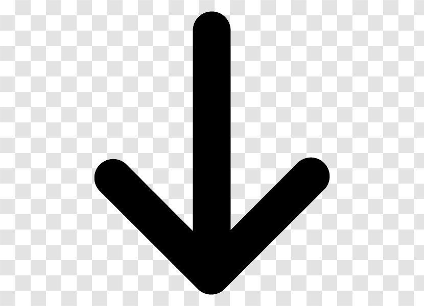 Clip Art Arrow Symbol Image - Finger - Down Transparent PNG