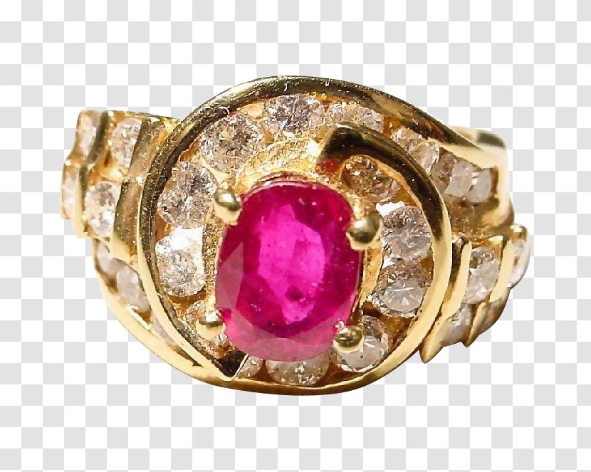 Ruby Ring Diamond Carat Gold - Fashion Accessory Transparent PNG