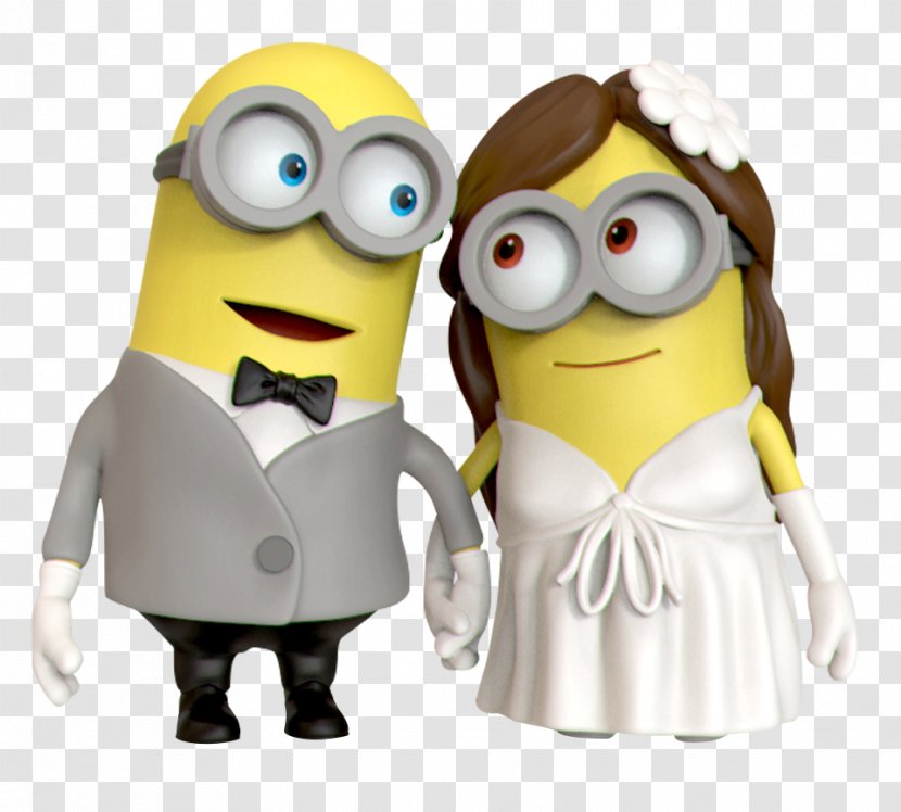 Wedding Cake Topper Birthday Minions - Centrepiece - Minion Transparent PNG