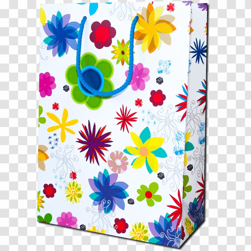 Paper Cut Flowers Gift Bag - Rectangle - Bags Transparent PNG