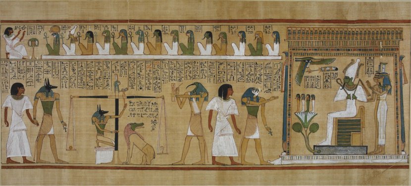 Book Of The Dead Ancient Egyptian Religion Papyrus Ani Maat - Hunefer - Gods Transparent PNG