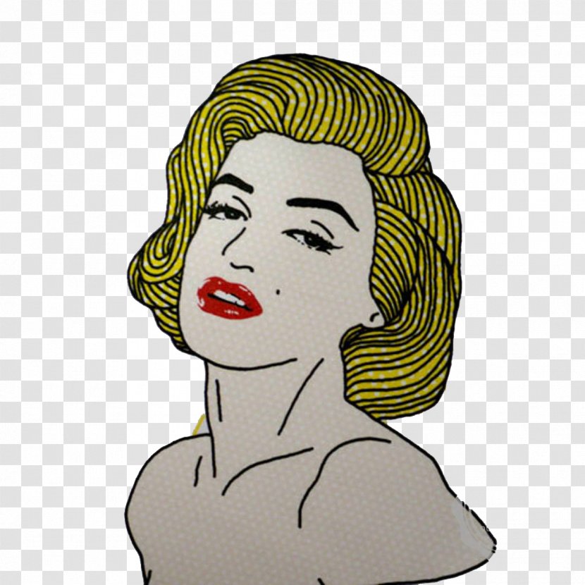 Cartoon Drawing Illustration - Silhouette - Monroe Portrait Transparent PNG