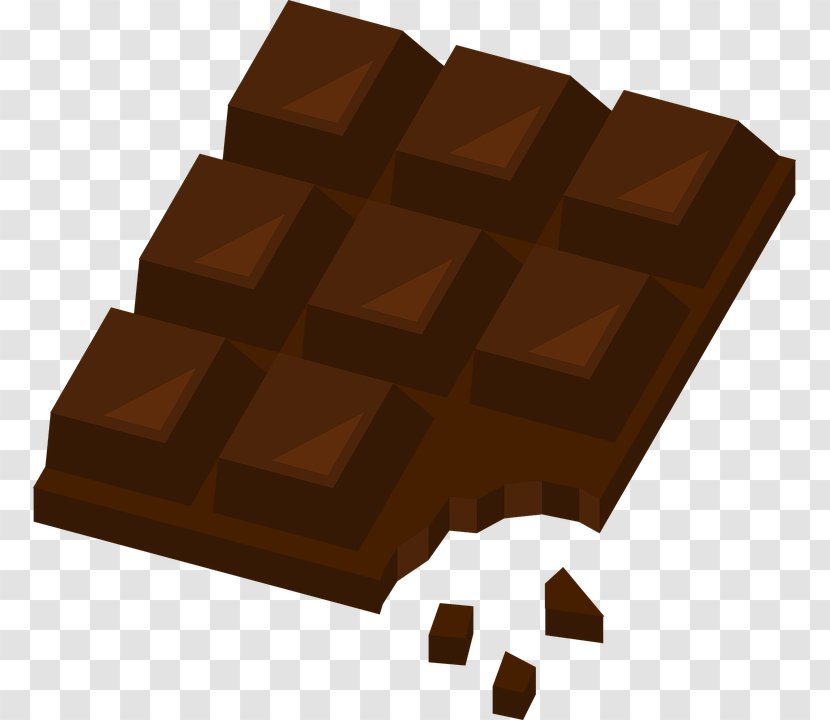 Dark Chocolate Food Bar Dessert - Praline Transparent PNG