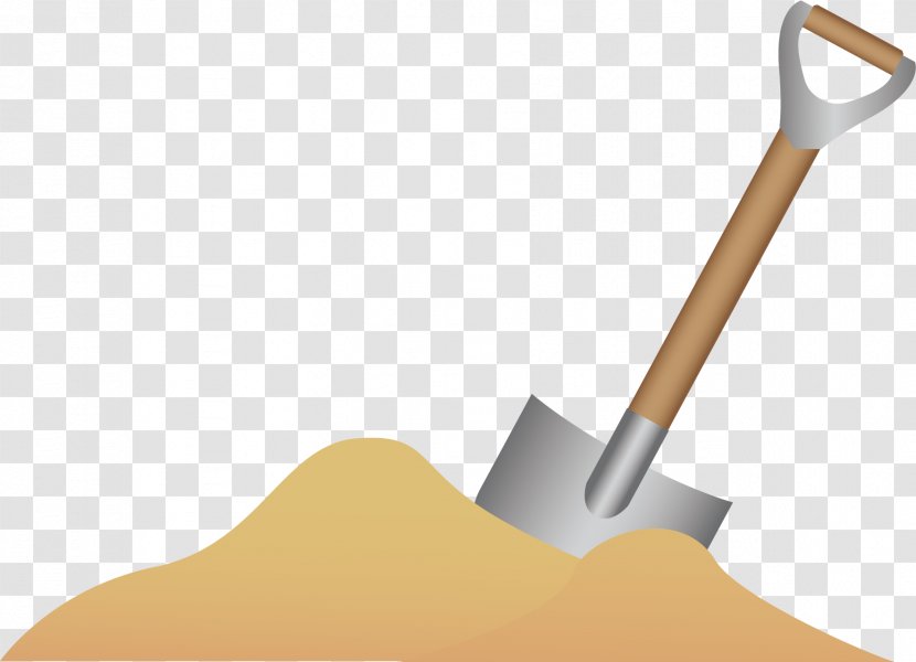Shovel Architectural Engineering Sand - Vector Material Transparent PNG