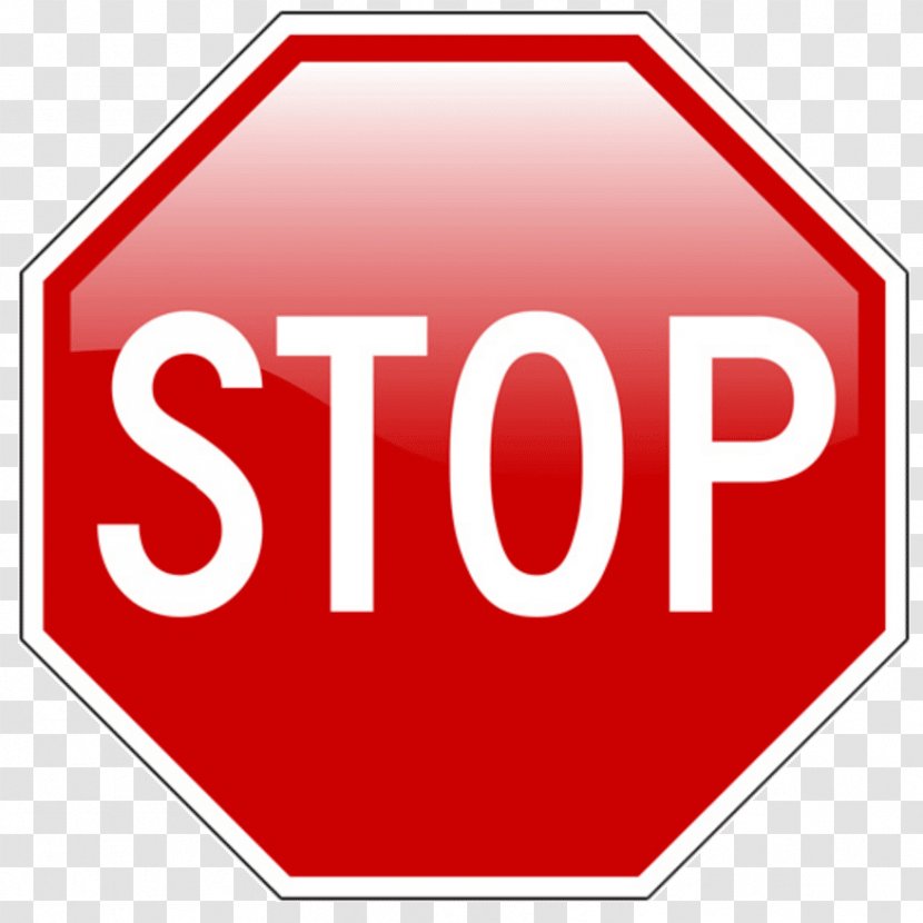 Stop Sign Traffic Road - Logo - Korean Alphabet Transparent PNG