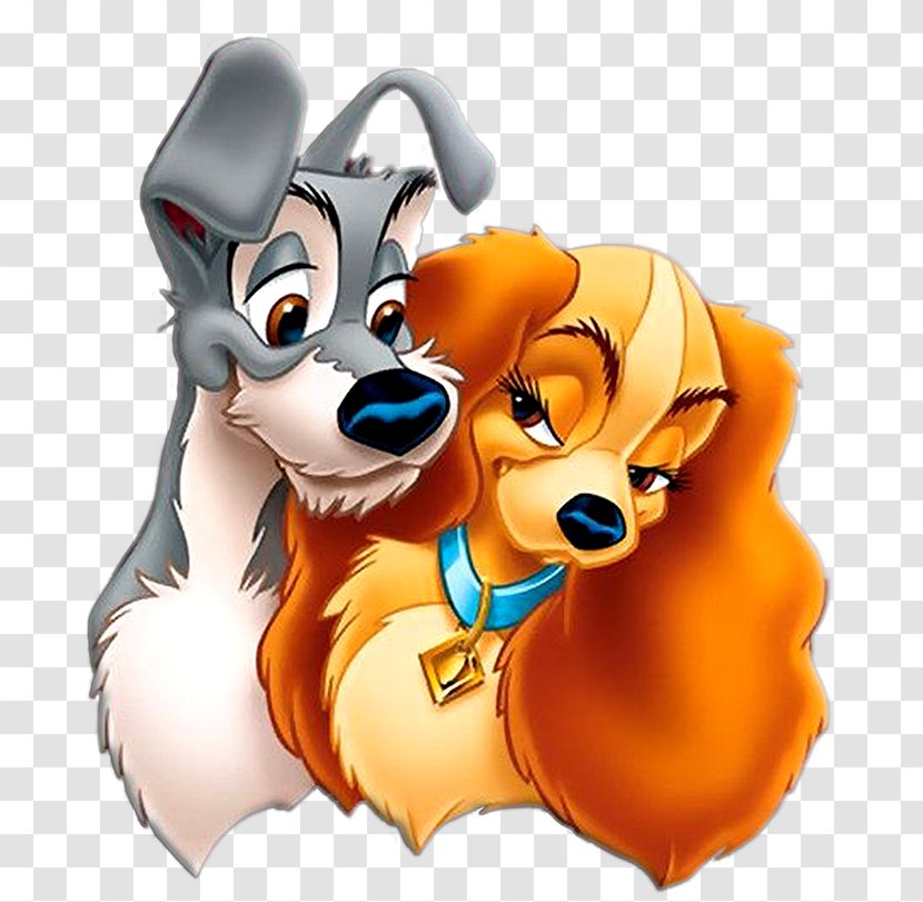 Lady And The Tramp Mickey Mouse Scamp Minnie - Carnivoran Transparent PNG