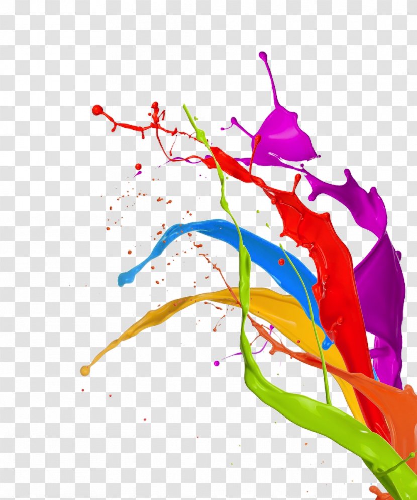 Stock Photography Paint Color Royalty-free Mural - Splash Graphic Design Transparent PNG