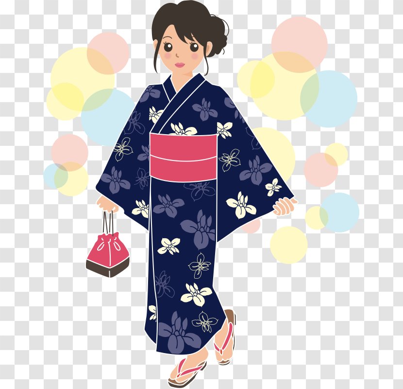 Kimono Yukata واساي Clip Art - Cartoon - Heart Transparent PNG