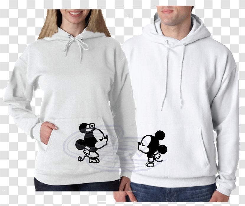 T-shirt Hoodie Minnie Mouse Sweater - Sweatshirt Transparent PNG