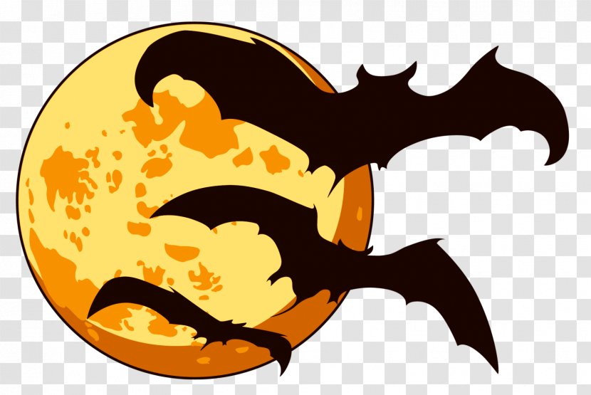 Halloween Clip Art - Jacko Lantern - Bat Transparent PNG