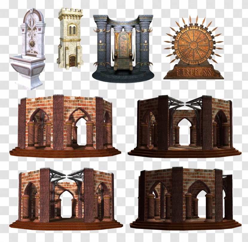 Medieval Architecture Clip Art Transparent PNG