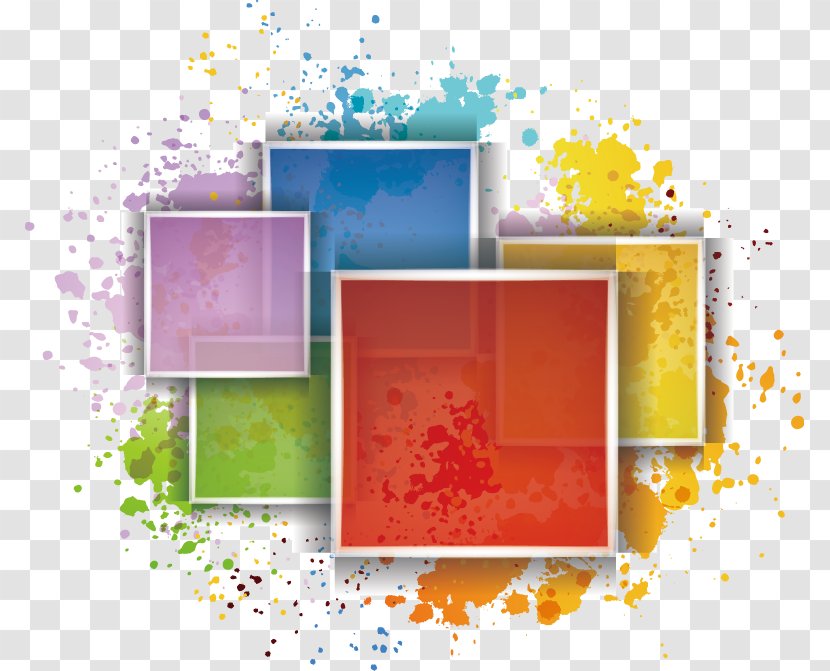 Royalty-free Illustration - Stock Photography - Fantasy Colorful Ink Box Transparent PNG