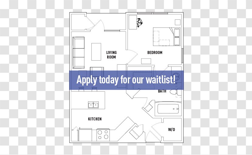 Floor Plan House - Rectangle - Bed Transparent PNG