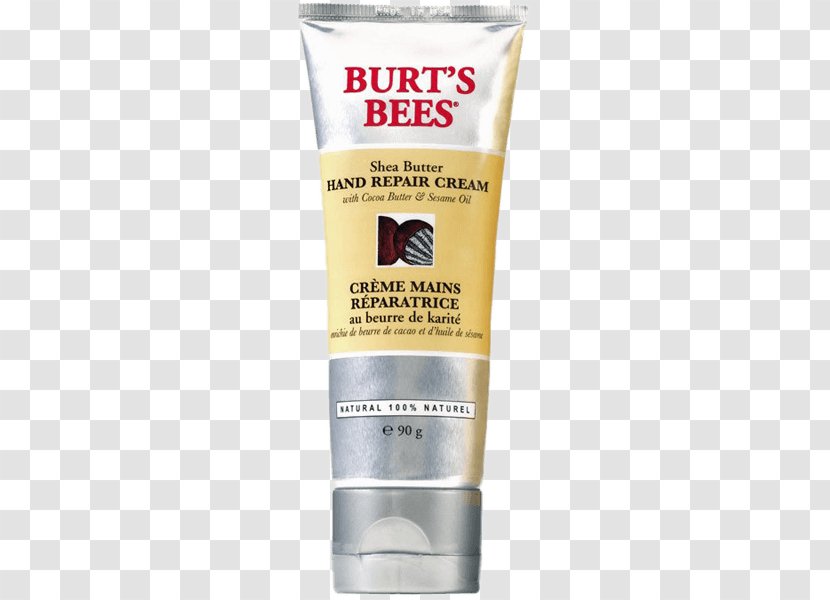 Lotion Burt's Bees Shea Butter Hand Repair Cream Bees, Inc. Transparent PNG