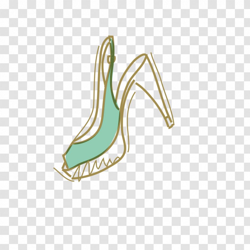 Shoe High-heeled Footwear Green - Logo - High Heels Transparent PNG