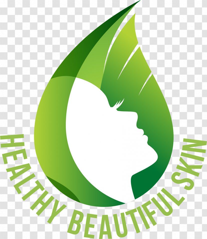 Cosmetics Beauty Parlour Spa Logo - Facial - Green Women Skin Care Label Transparent PNG