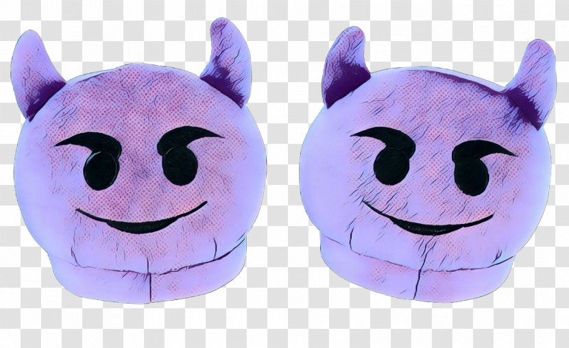Stuffed Toy Plush Purple Cartoon - Pop Art - Smile Beanie Transparent PNG