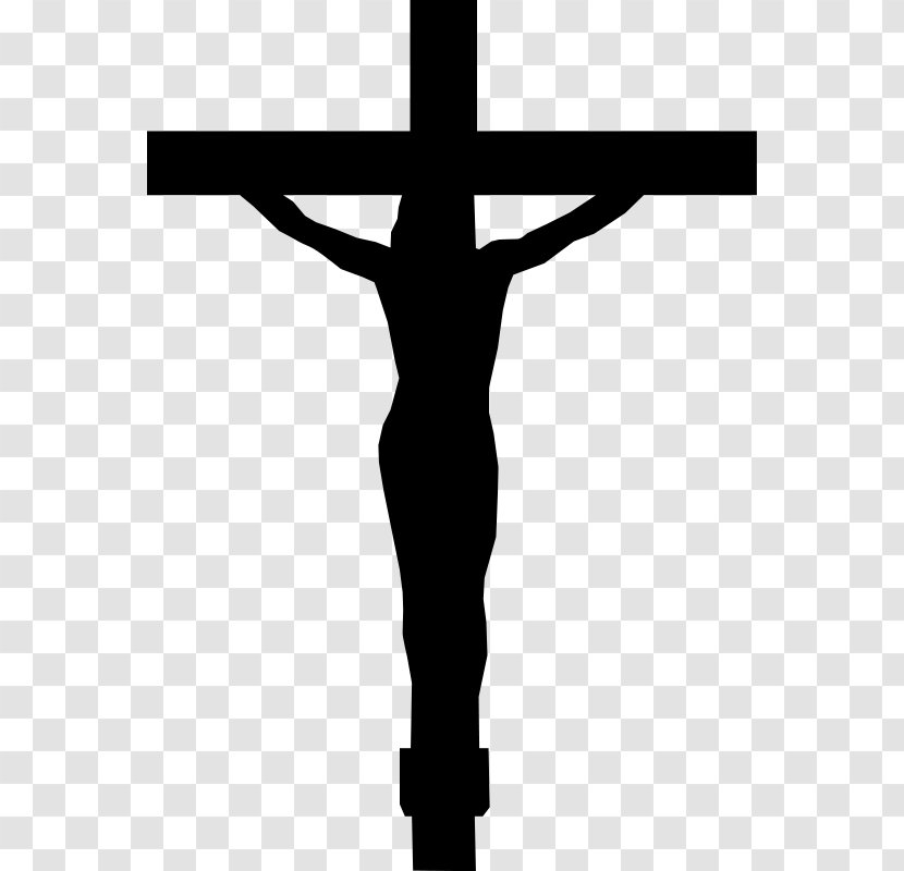 Christian Cross Christianity Drawing Clip Art - Monochrome - Jesus Vector Transparent PNG