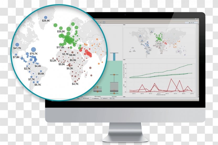 Tableau Software Consultant Business Intelligence Information Computer - Visualization Transparent PNG