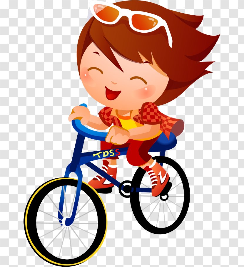 Bicycle Cycling Clip Art Wheel Cartoon - Part - Sports Equipment Bmx Bike Transparent PNG