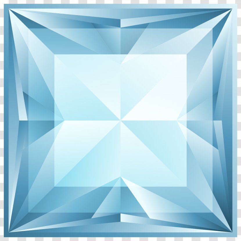 Blue Diamond Clip Art - Rectangle - Shape Transparent PNG