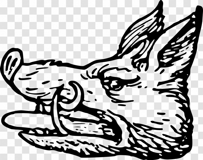 Wild Boar Scottish Heraldry Wikimedia Commons - Vertebrate Transparent PNG