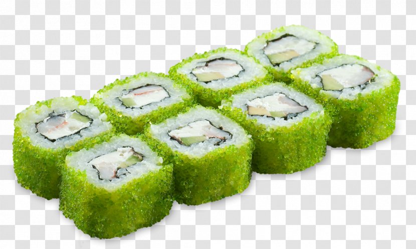 California Roll Makizushi Sushi Japanese Cuisine Smoked Salmon - Cheese Transparent PNG