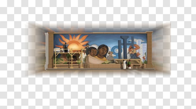 Painting Mural Modern Art Google Doodle - Birthday - Diego Rivera Transparent PNG