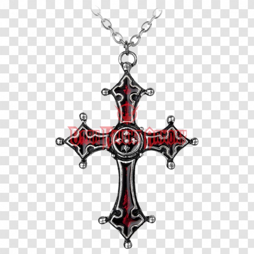 Earring Cross Necklace Charms & Pendants Christian - Choker - Bloody Transparent PNG