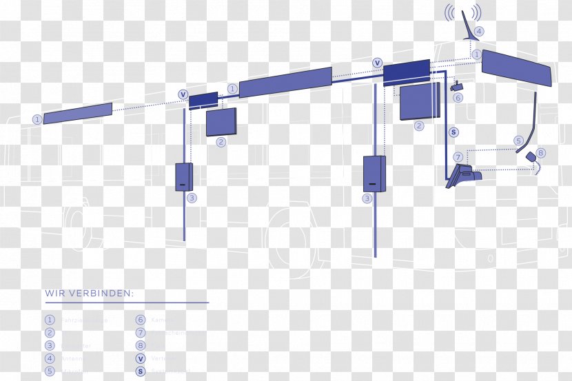 Line Technology Angle - Diagram - Bus Service Transparent PNG