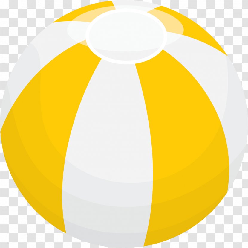 Yellow Ball - Vecteur - Hand Painted Transparent PNG