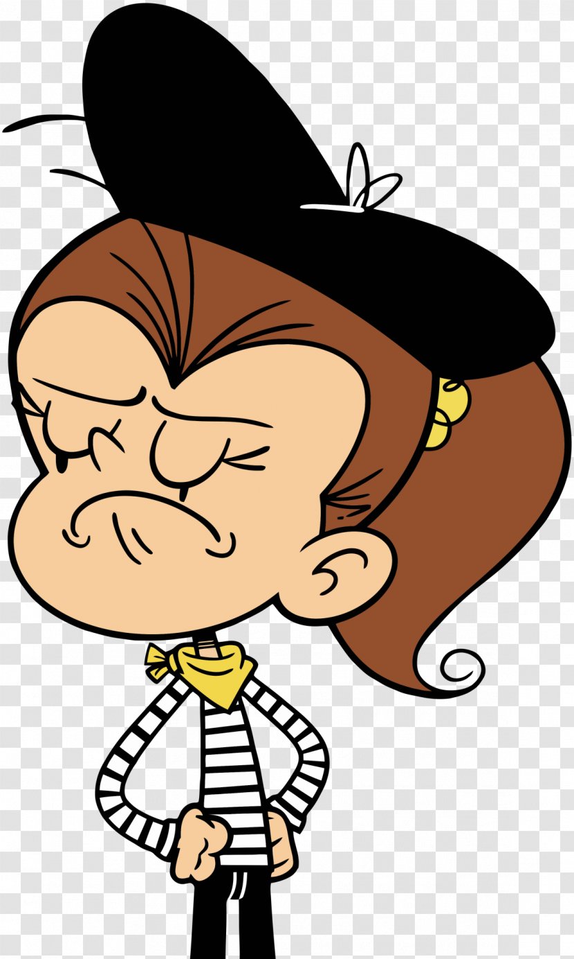 Luan Loud Lincoln Acting Luna Mime Artist - Head Transparent PNG