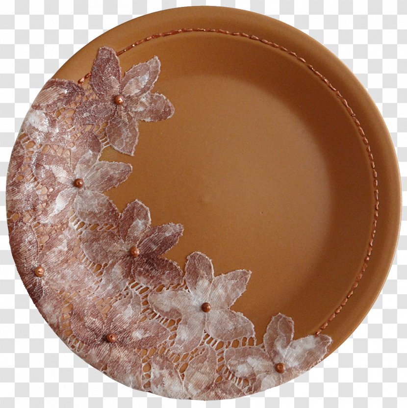 Plate Glass Platter Lace Ceramic - Textile Transparent PNG