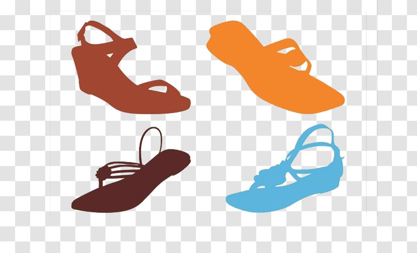 Slipper Shoe Sneakers Clip Art - Sandals Flat Comfort Transparent PNG