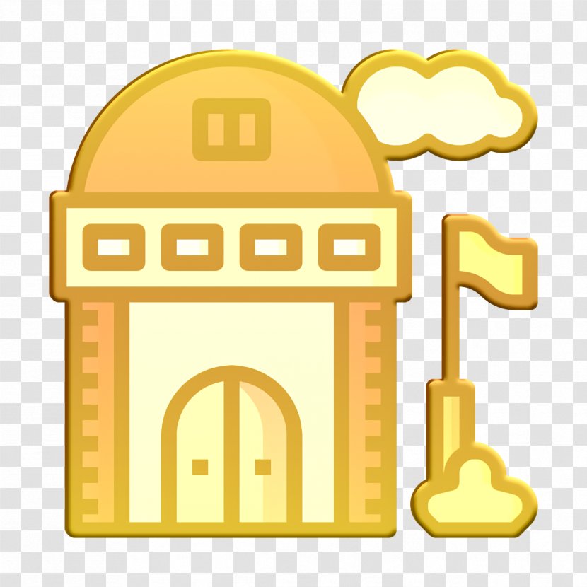 School Building Cartoon - Icon - Arch Text Transparent PNG