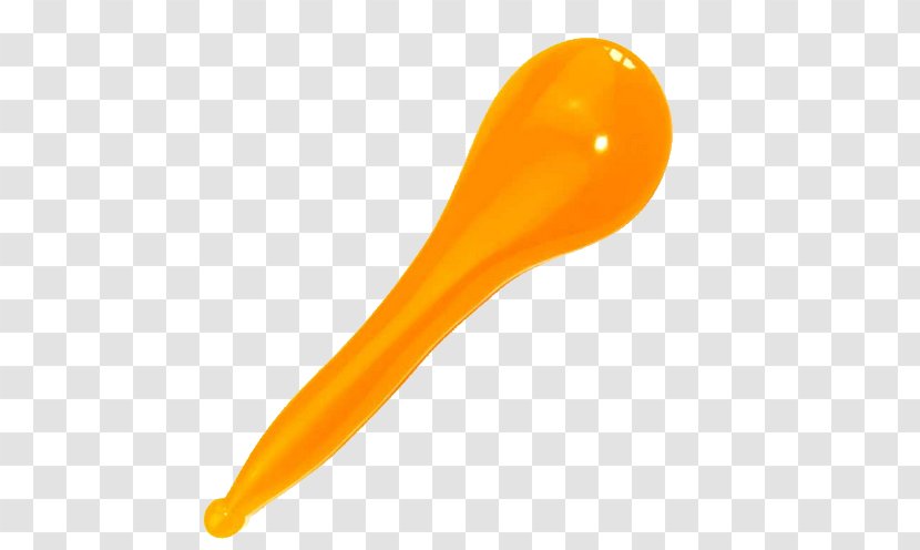 Spoon Fork Yellow - Orange - Shi Shu Beeswax Stick Eye Scraping Transparent PNG