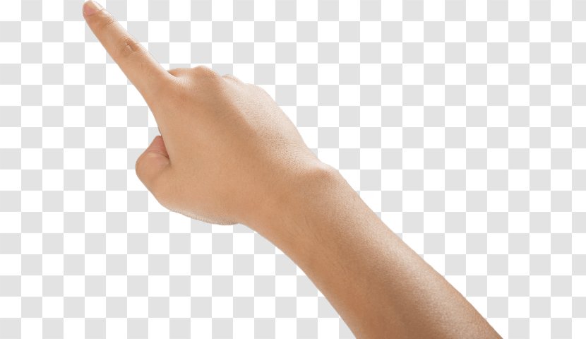 Hand Index Finger - Neck Transparent PNG