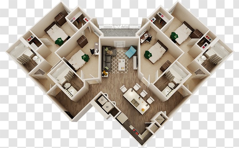 IQ Apartments Bedroom Home Real Estate - Apartment Transparent PNG