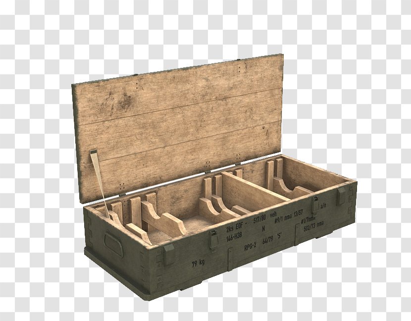 Ammunition Box Crate Wood - Watercolor - Open Wooden Transparent PNG