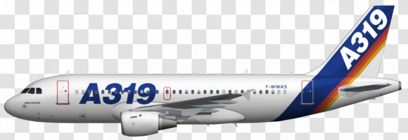 Airbus A319 Aircraft Airplane A318 - Boeing 757 Transparent PNG