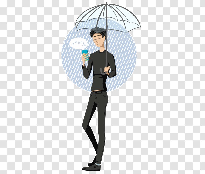 Umbrella Headgear Meaning Sleeve Cartoon - Standing - Surprise Skirt Transparent PNG