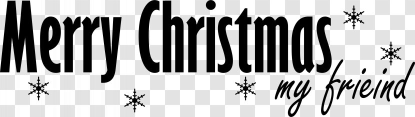 Christmas - Calligraphy - Monochrome Photography Transparent PNG