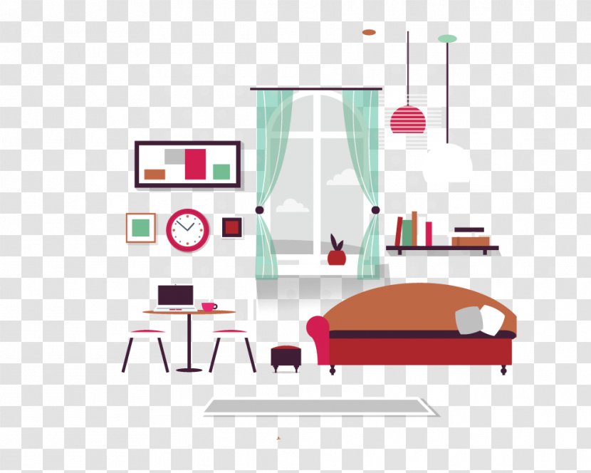 Living Room Interior Design Services House Painter And Decorator Furniture - Diagram - Cartoon Home Transparent PNG